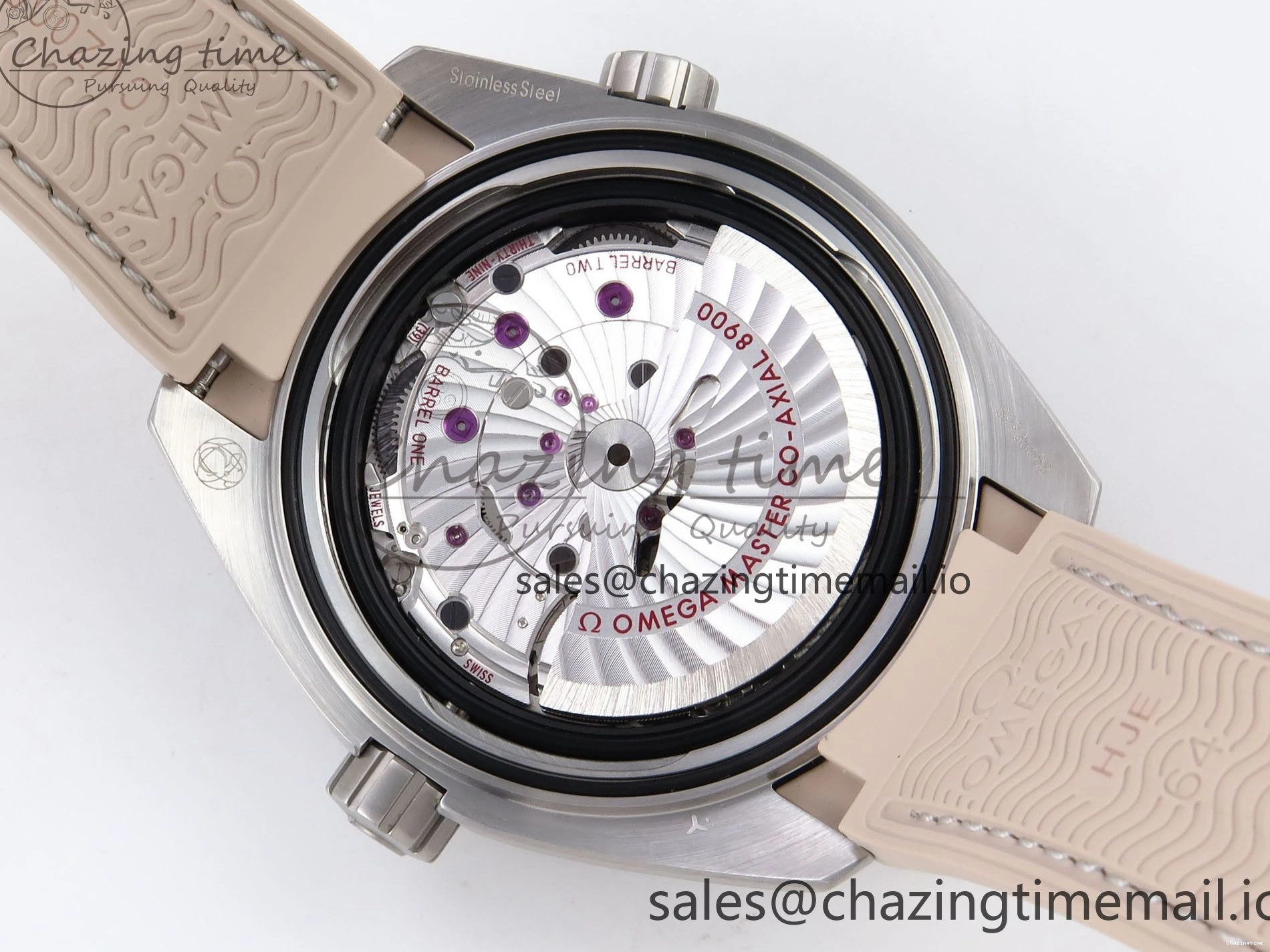 0323 Planet Ocean 43.5mm SS VSF 1:1 Best Edition Brown Bezel Sand Dial on Sand Rubber Strap A8900 Super Clone Neat 7710